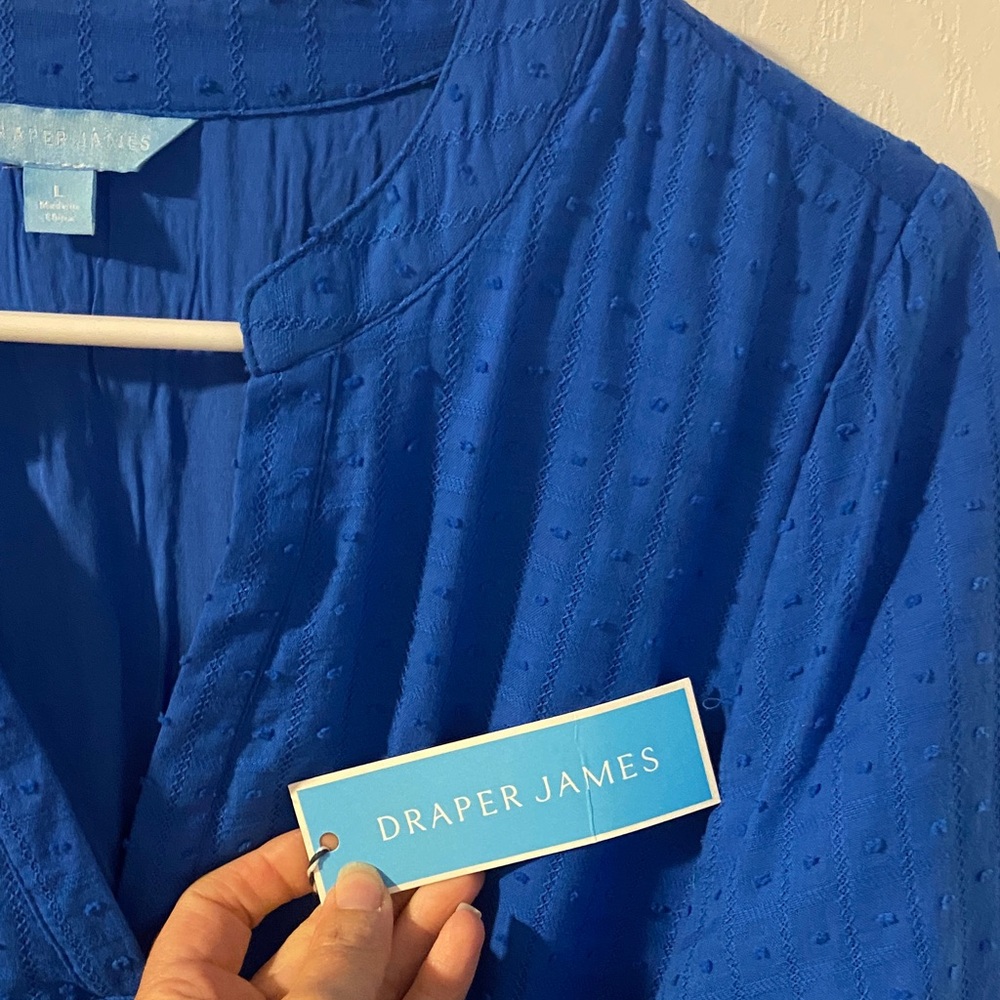Draper James vibrant Blue Textured dress